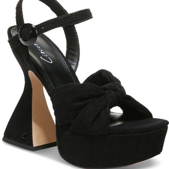 Circus by Sam Edelman Shoes - Circus by Sam Edelman Audrea Black Ankle Strap Platform Sandals